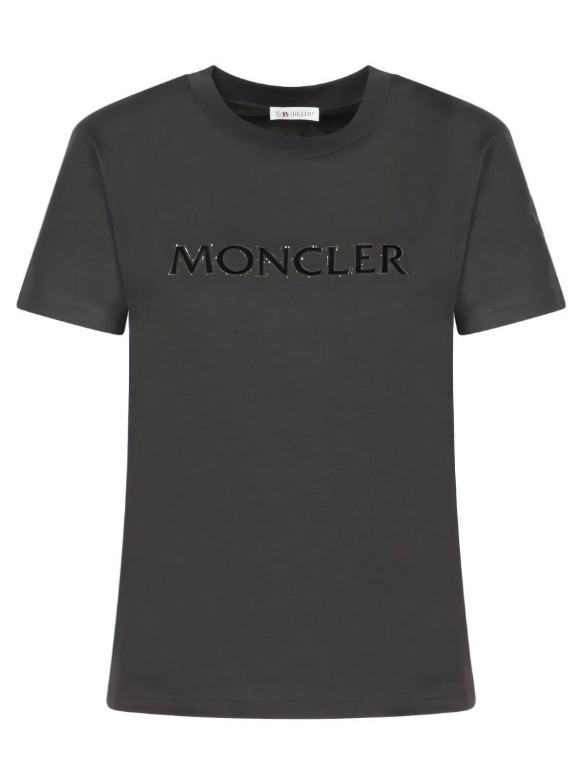 Moncler Relaxed Fit T-Shirt With Bold Logo Design