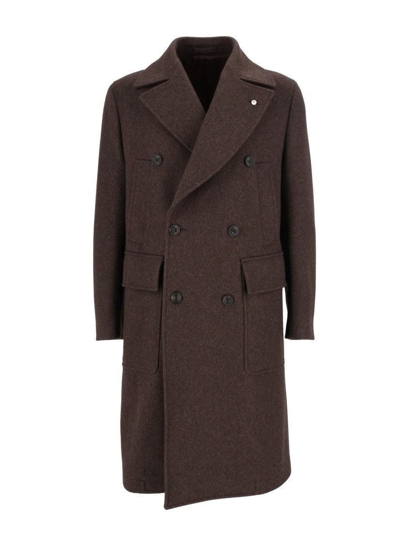 Brando-Lubiam Double-Breasted Structured Lapel Coat