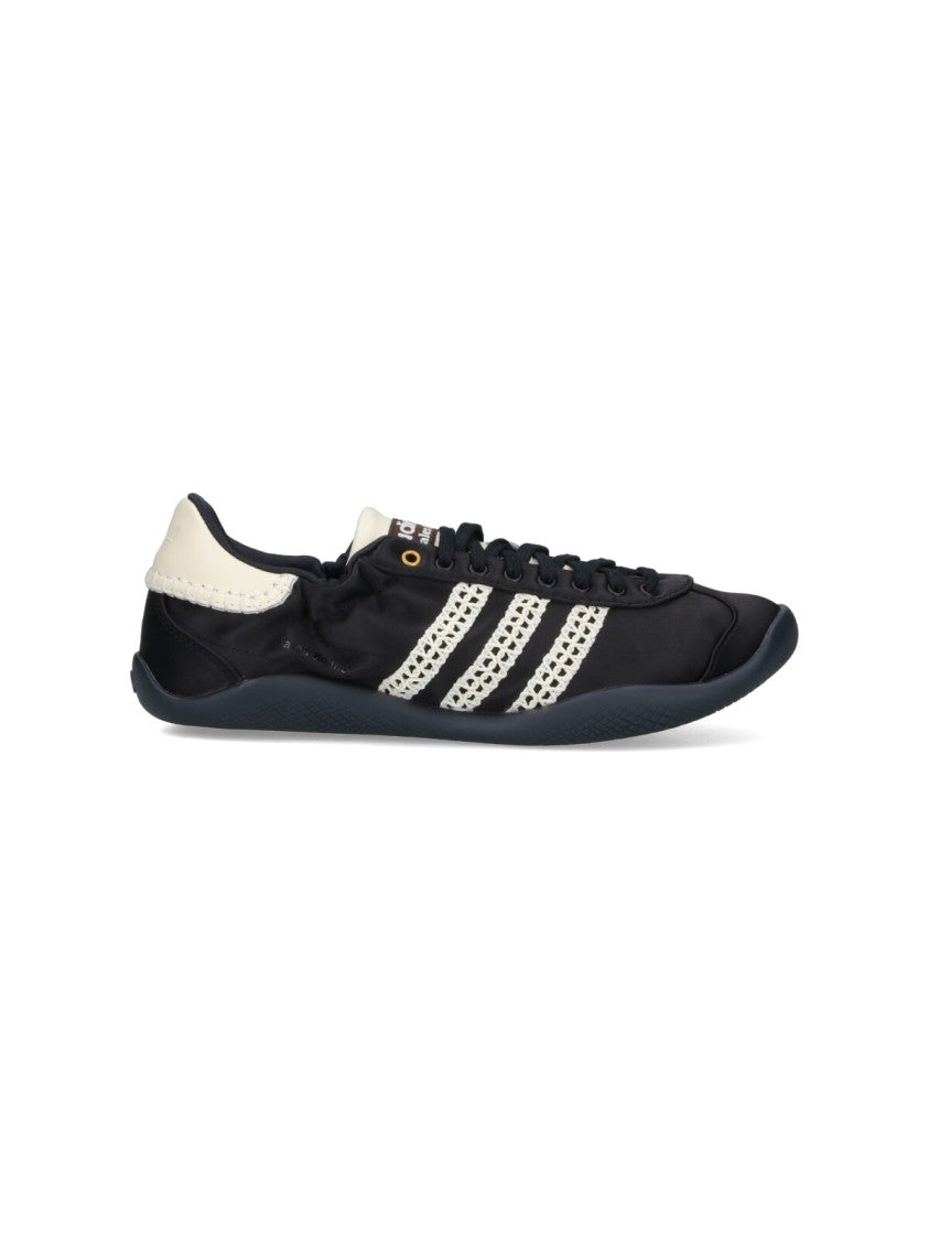Adidas X Wales Bonner "Kalintha" Sneakers, In Black Fabric, Round Toe