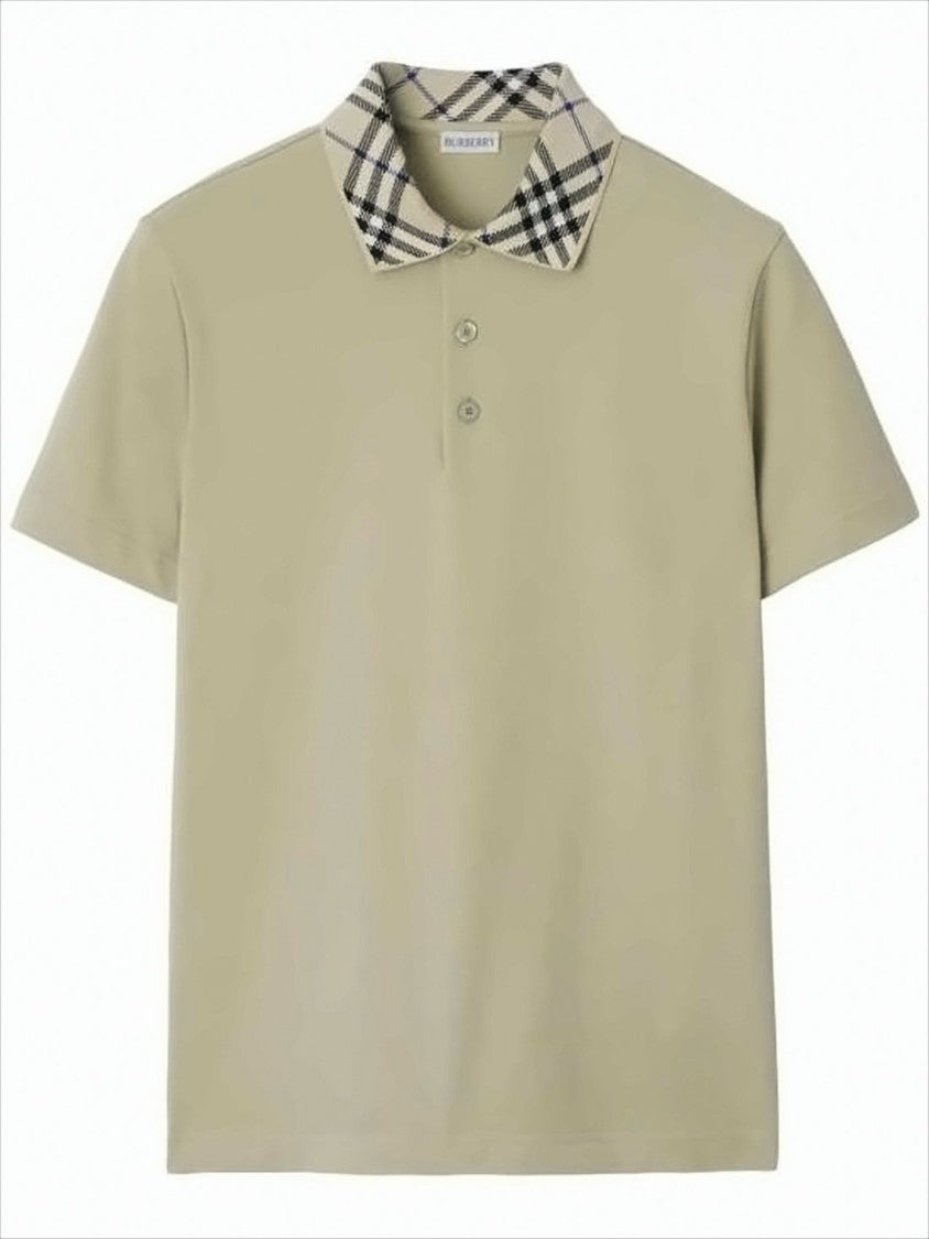 Burberry Textured Fabric Polo Shirt