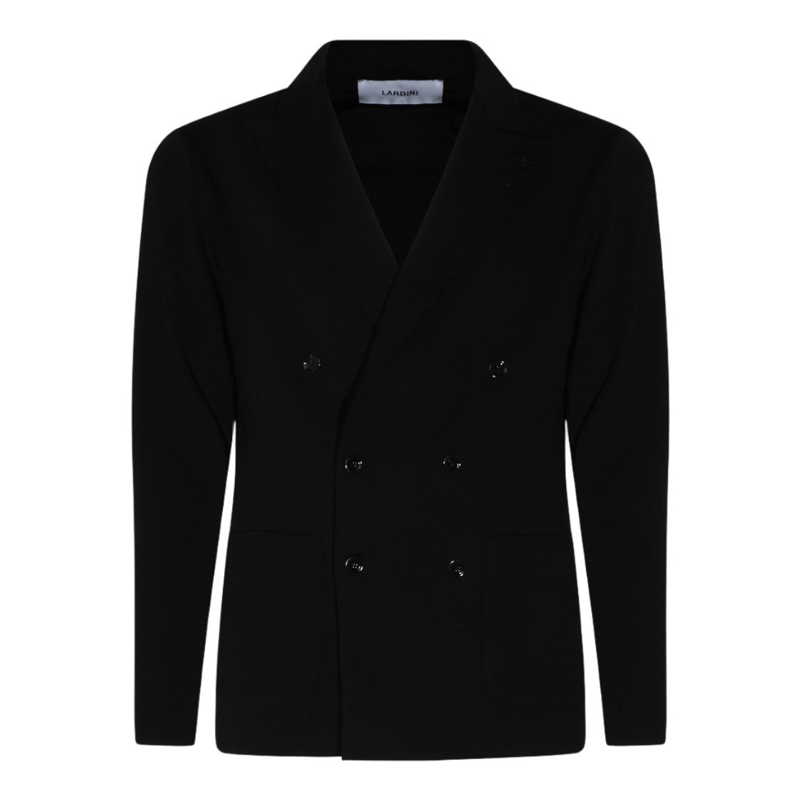 Lardini Double-Breasted Textured Jacket With Structured Silhouette