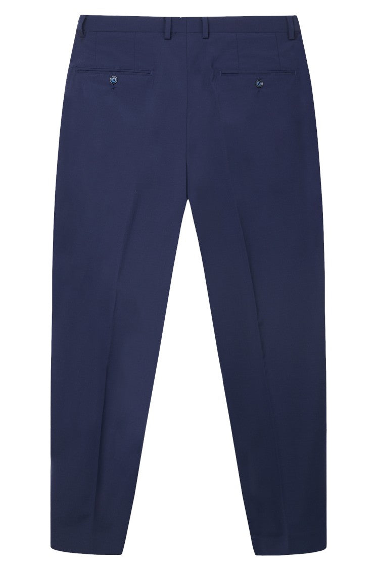 Gazzarrini X Michele Franzese Navy Blue Wool Blend Suit