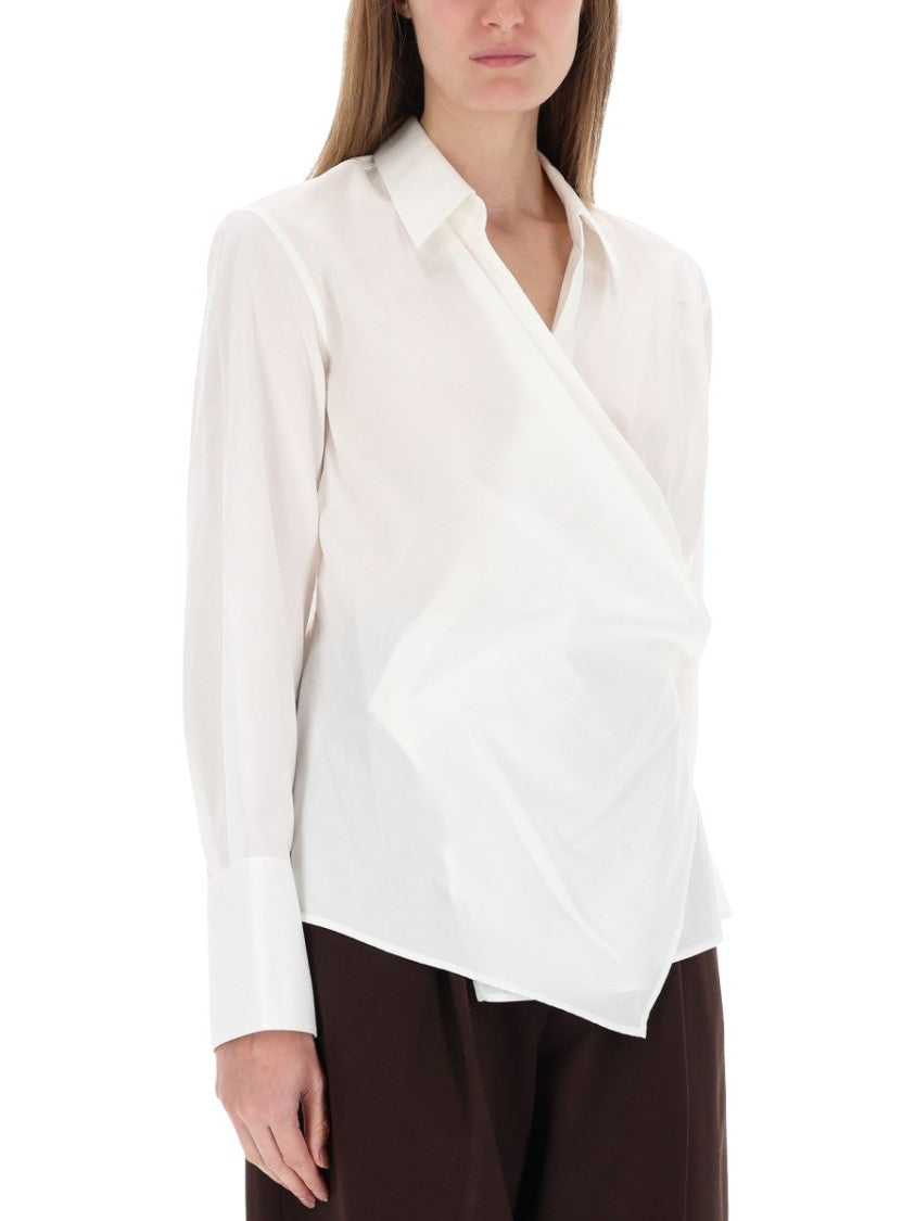 Helmut Lang Wrap Asymmetrical Long-Sleeved Shirt