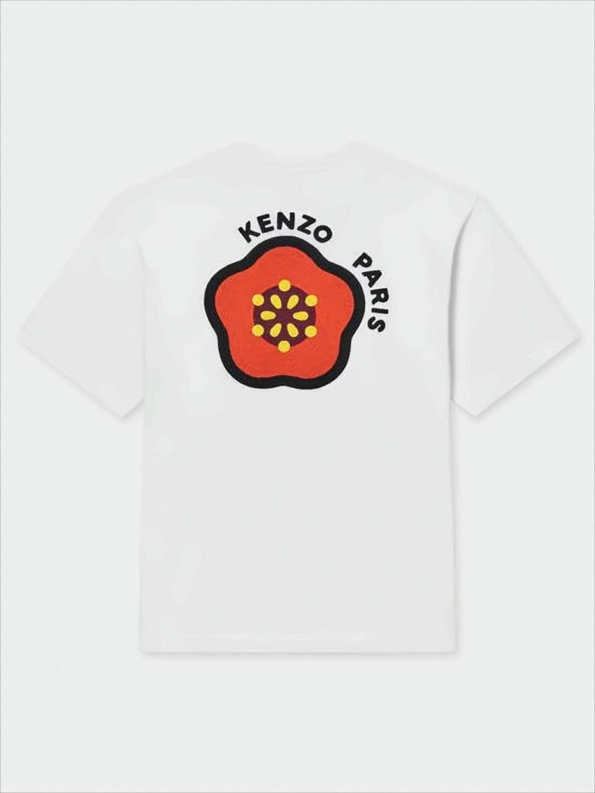 Kenzo Relaxed Fit White Cotton T-Shirt