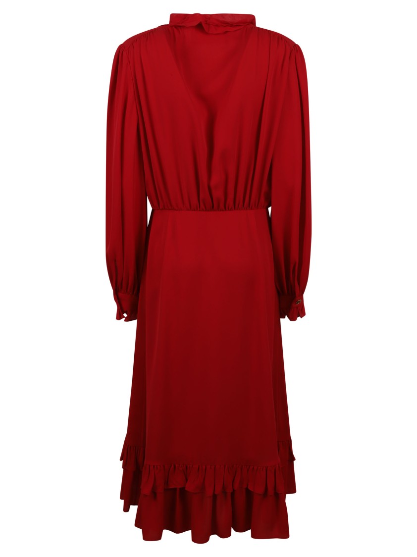 Valentino Garavani Ruffled Trim Button-Down Dress