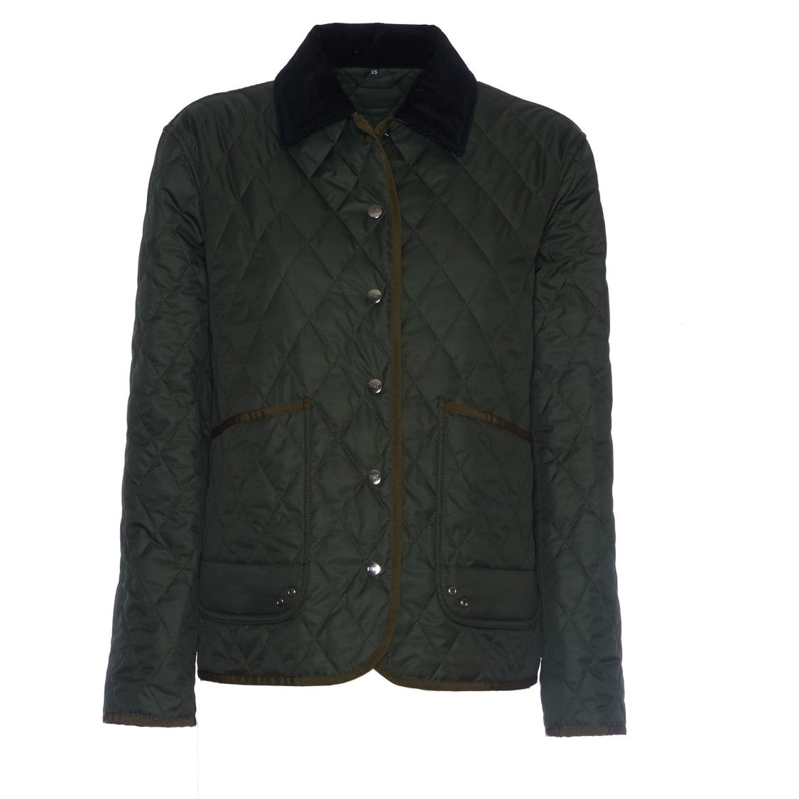 Fay Diamond-Quilted Nylon Shirt Jacket With Plush Velvet Collar