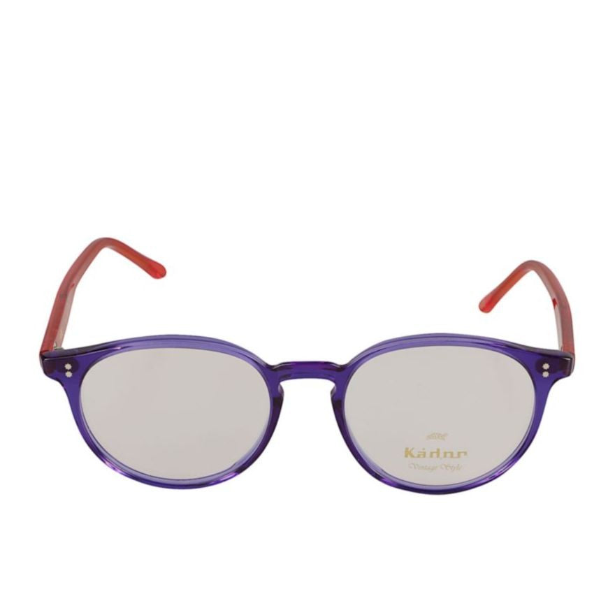Kador Jonas/N-52 Translucent Purple Round Lens Eyeglasses