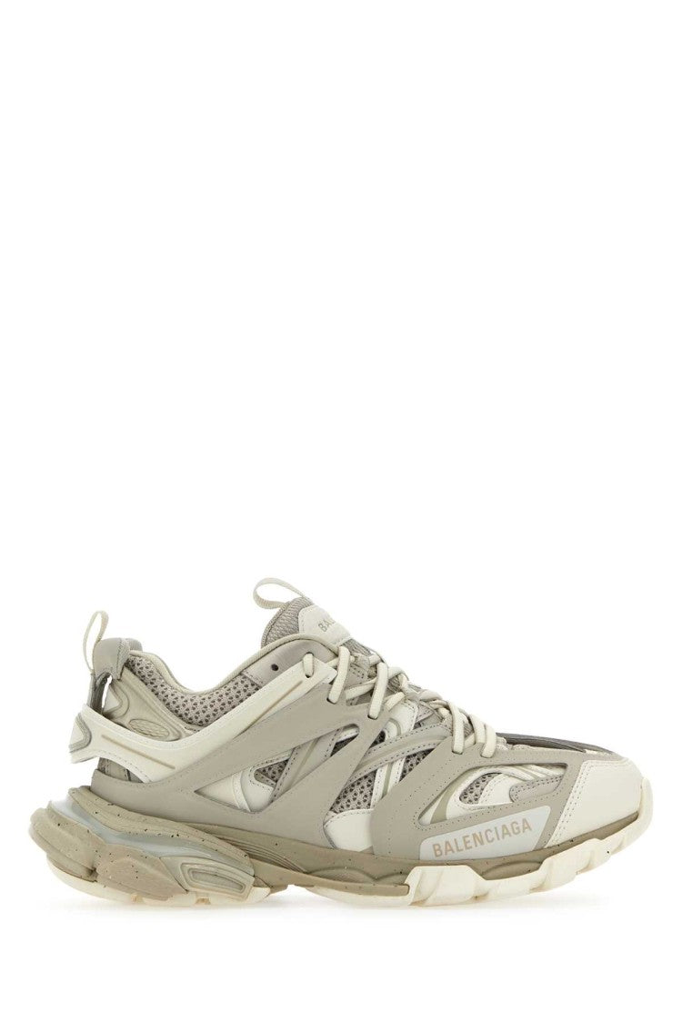 Balenciaga Two-Tone Synthetic Leather And Fabric Sneakers