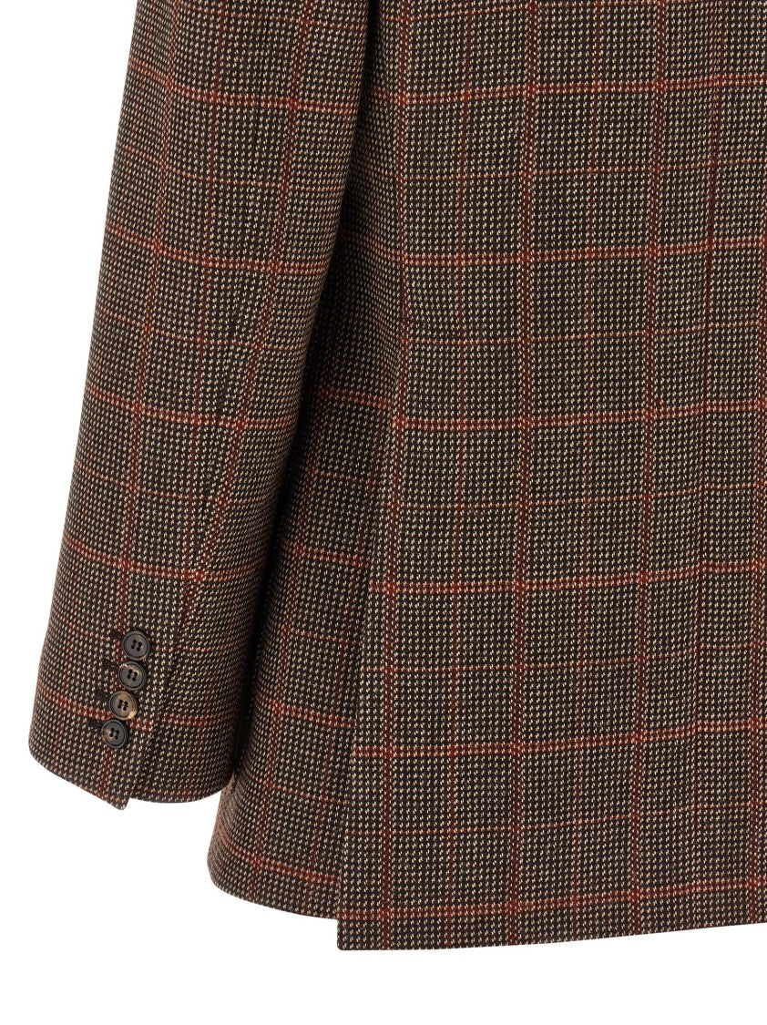 Chloé Check Wool Blazer