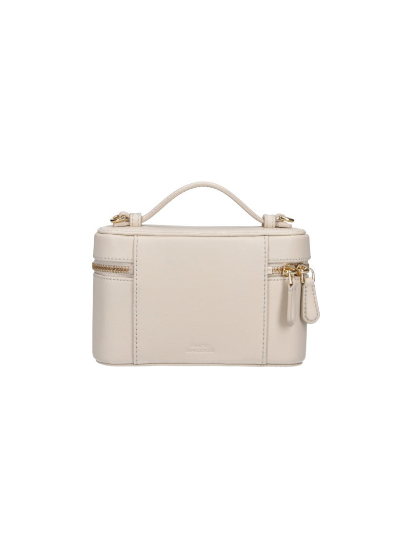 Marc Jacobs White The Vanity Bag Calf Leather Handag