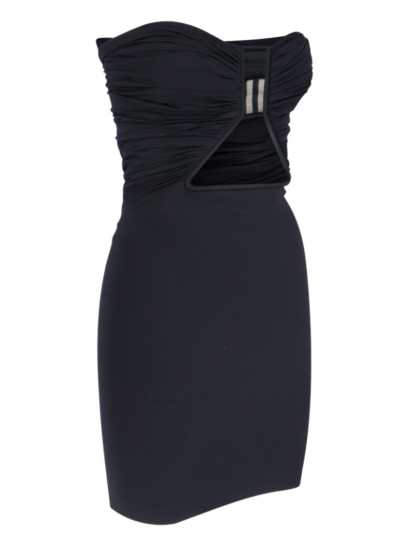 Rick Owens Mini Draped Dress – Black