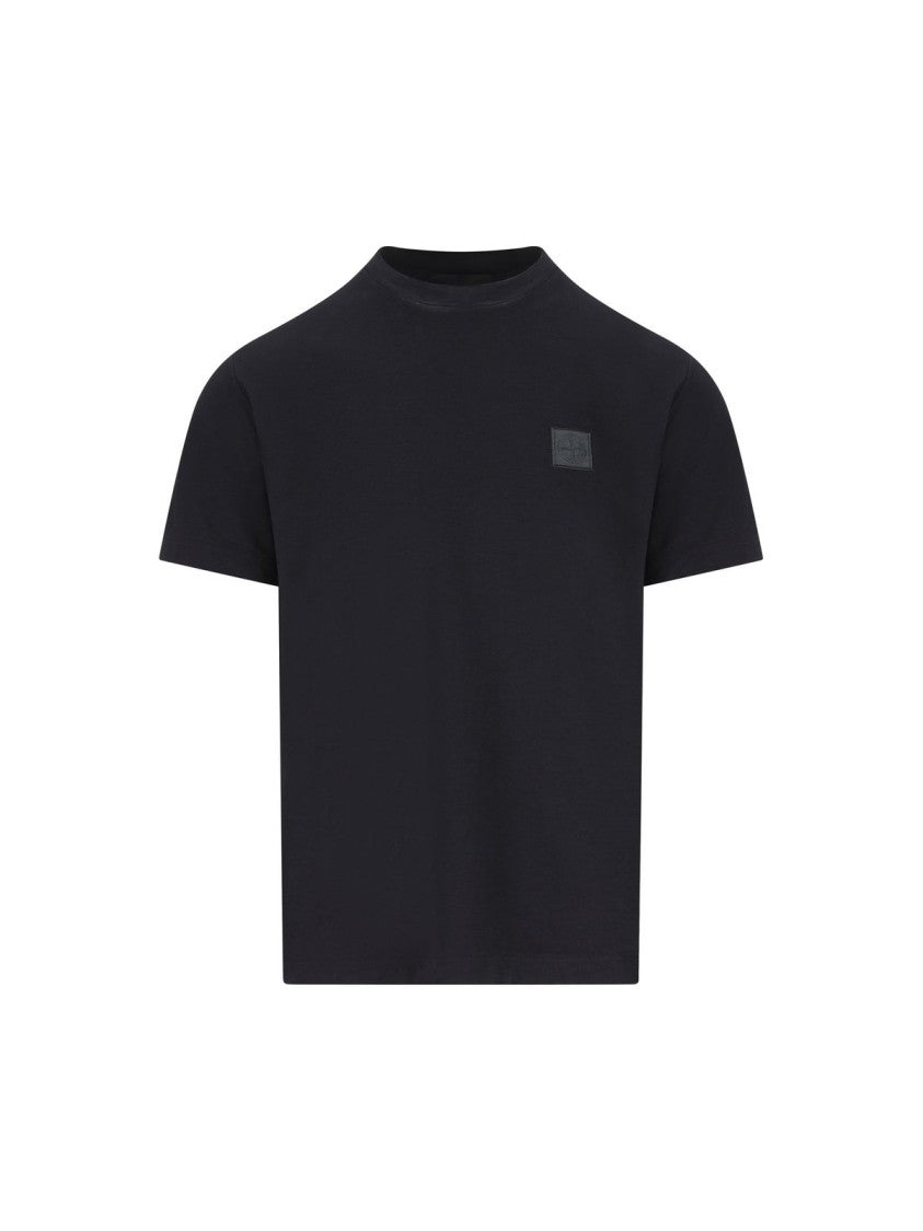 Stone Island Smooth Brown T-Shirt With Classic Cut