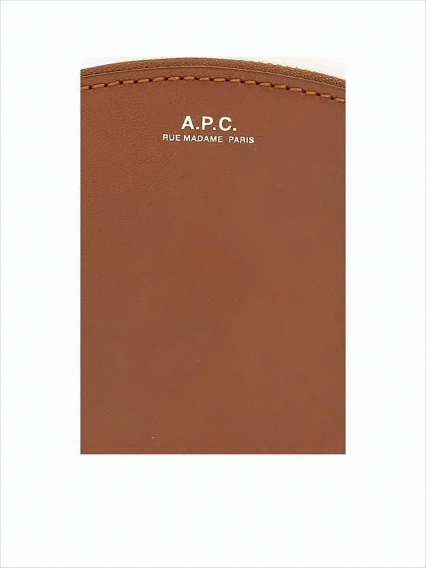 A.P.C. Semi-Circular Cowhide Leather Wallet