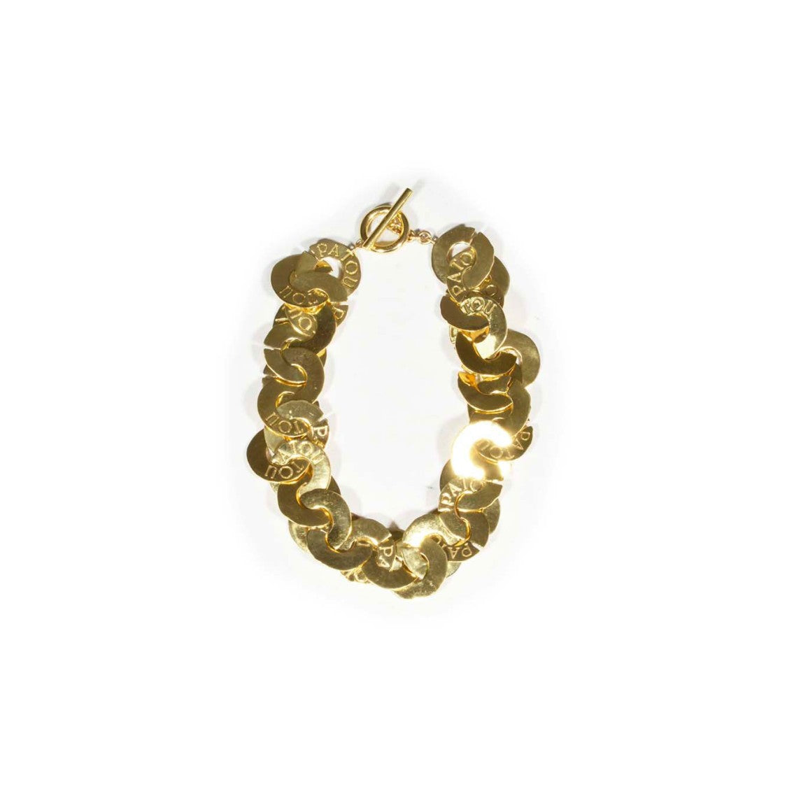 Patou Gold Brass Coin Necklace