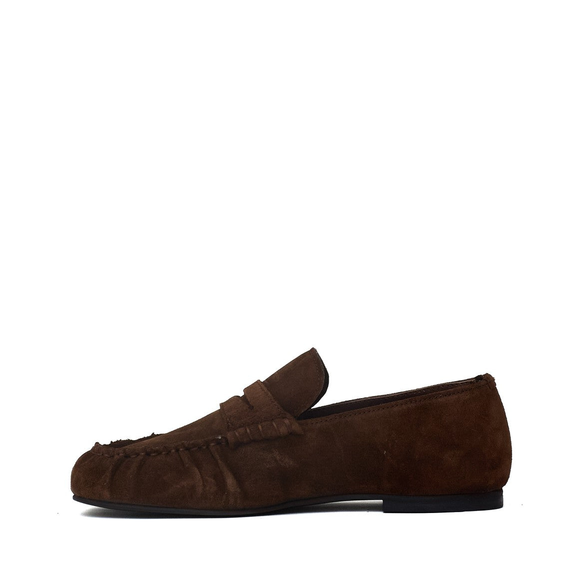 Alohas Aven Brown Suede Penny Loafers
