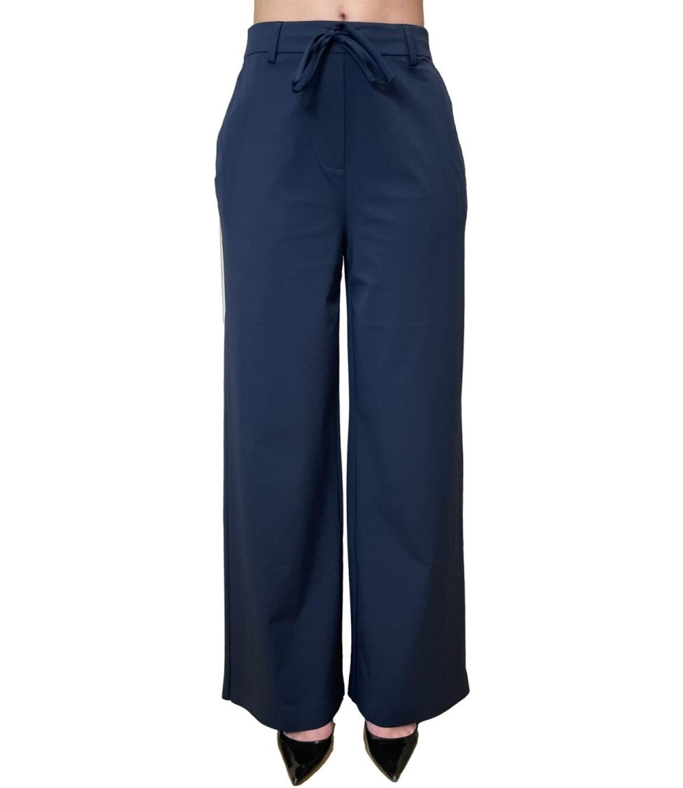Max Mara Blue Mmlagoraio Polyamide Casual Trousers
