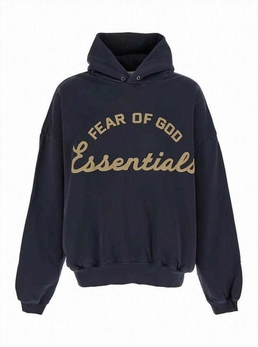 Fear Of God Relaxed Fit Hoodie With Contrasting Graphic Detail