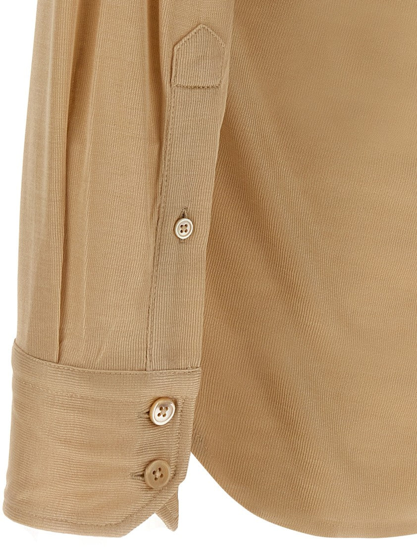 Tom Ford Silk Knit Semi-Transparent Shirt