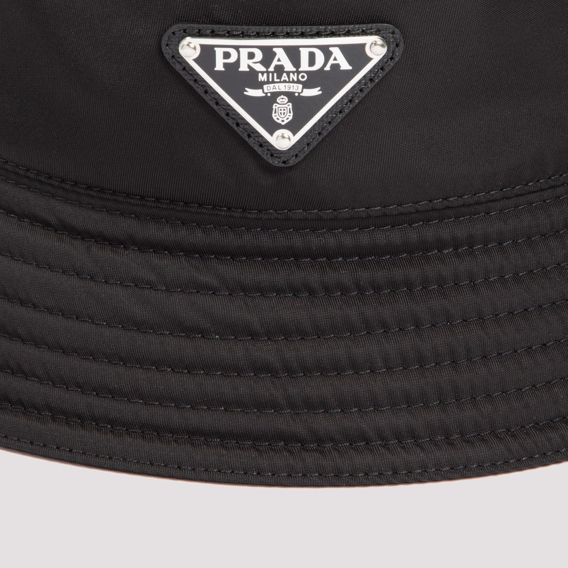 Prada Black Nylon Bucket Hat