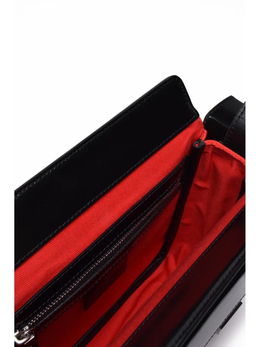Ferragamo Nylon Shoulder Bag - Black/Red