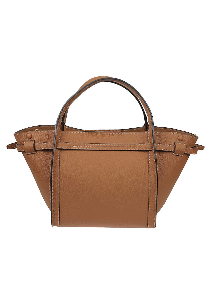 Tod's Small Tim Trapezoidal Calf Leather Tote Bag