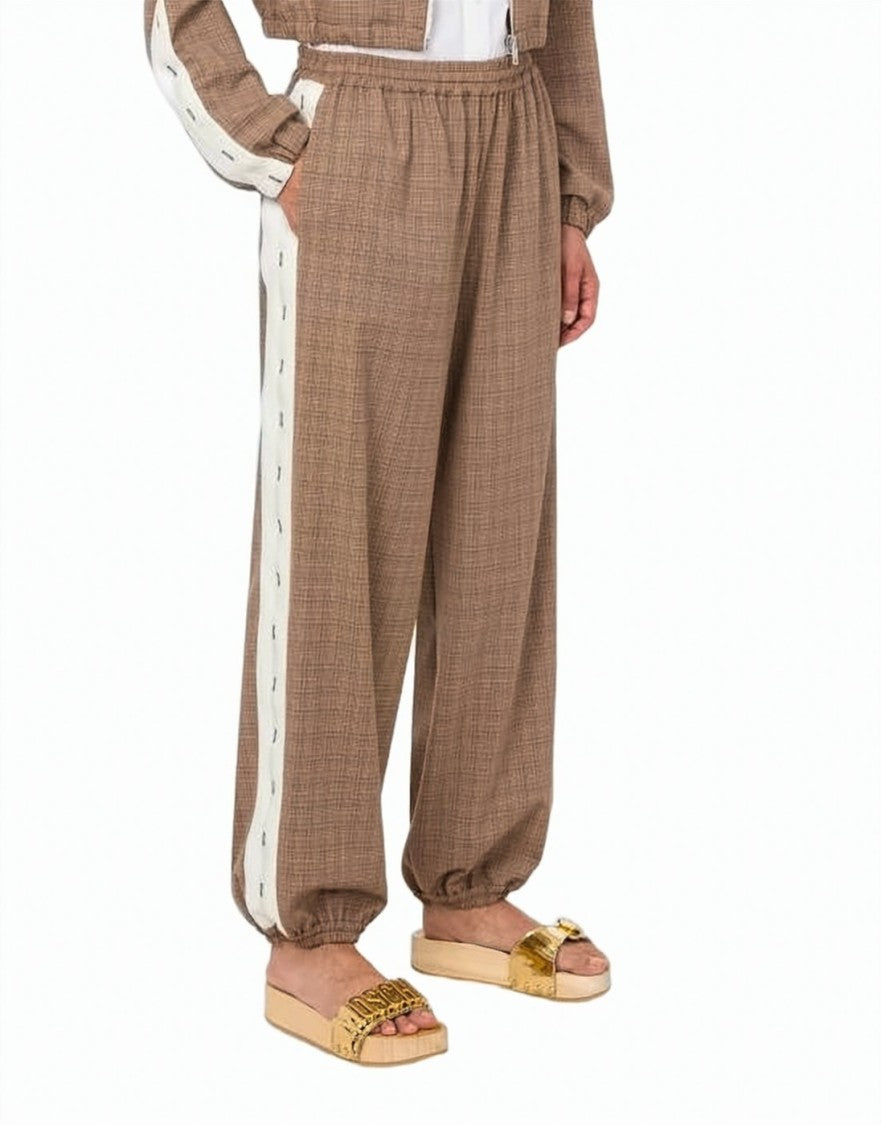 Moschino Relaxed-Fit Jogger Pants With Checkered Pattern