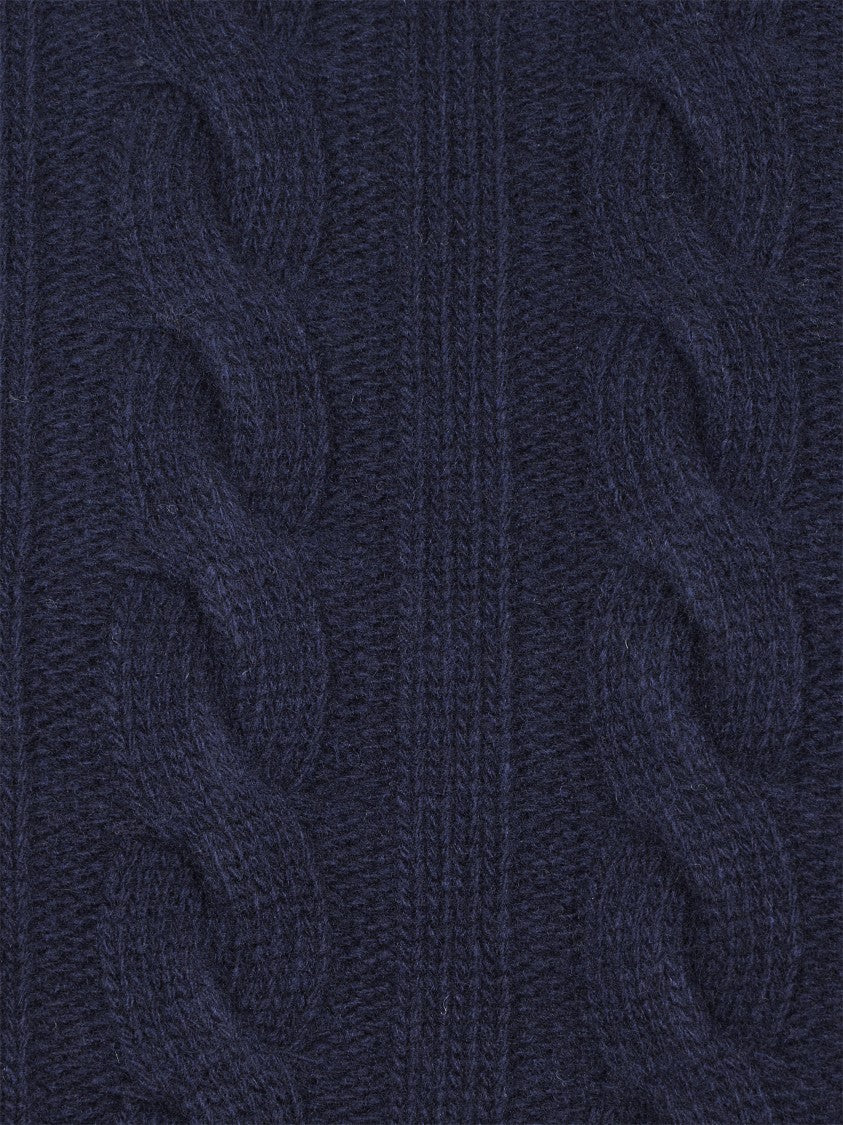 Max Mara Gilet In Maglia Cable Knit Vest