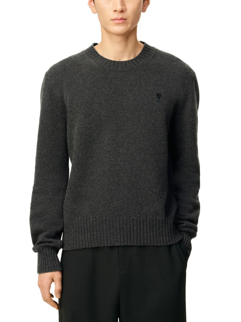 Ami Crew Neck Cashmere Blend Sweater