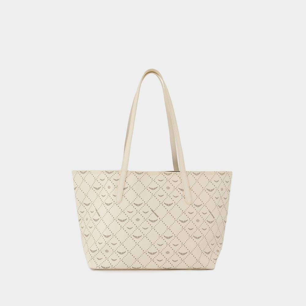 Zadig & Voltaire Z Shopper Monogram Shopper Bag - Synthetic - White