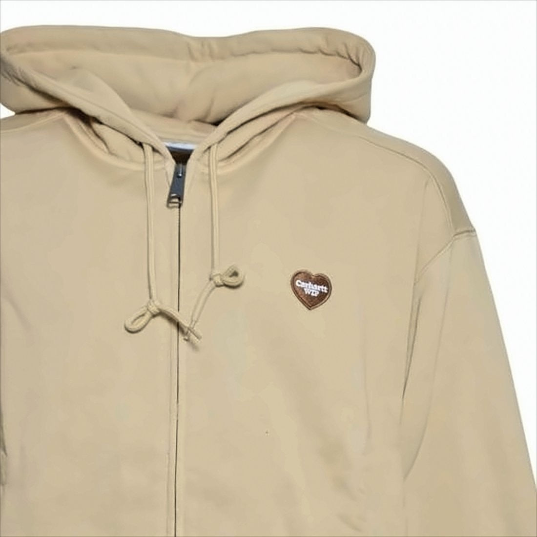 Carhartt Wip Beige Relaxed Fit Zip-Up Hoodie