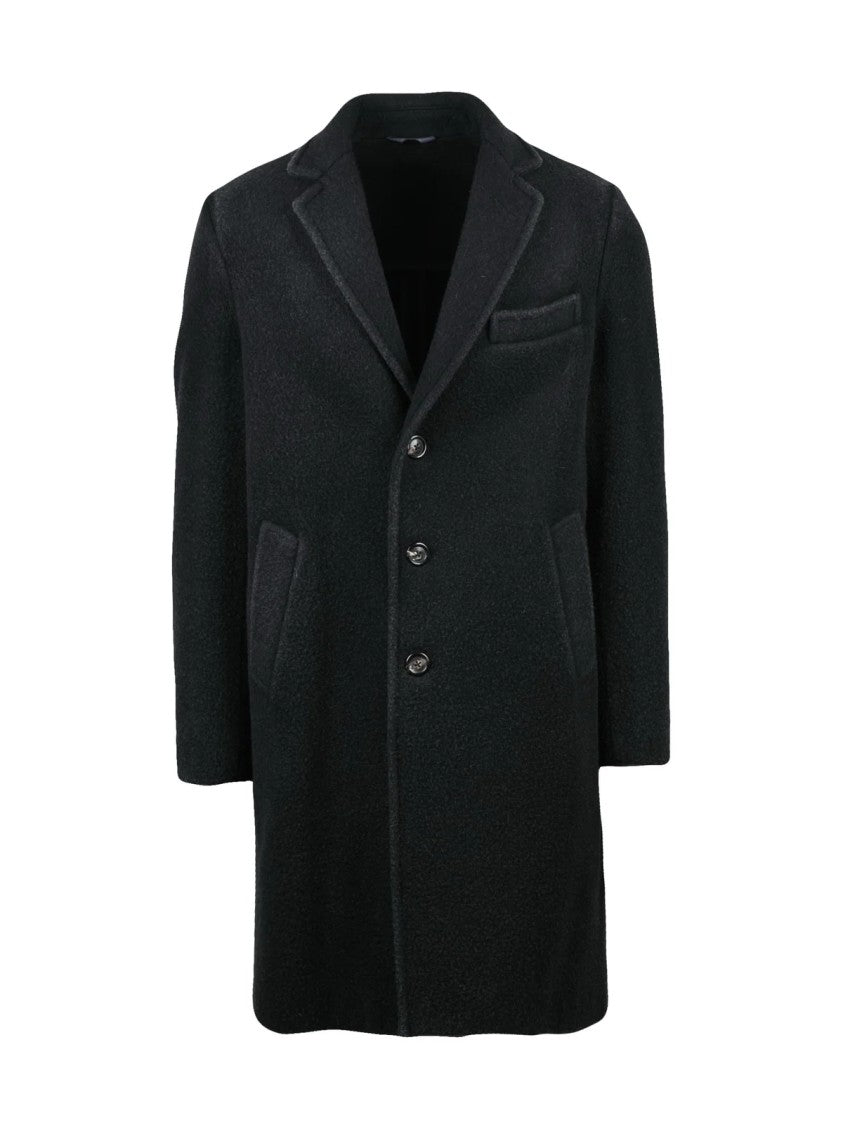 Circolo 1901 Black Virgin Wool-Blend Coat