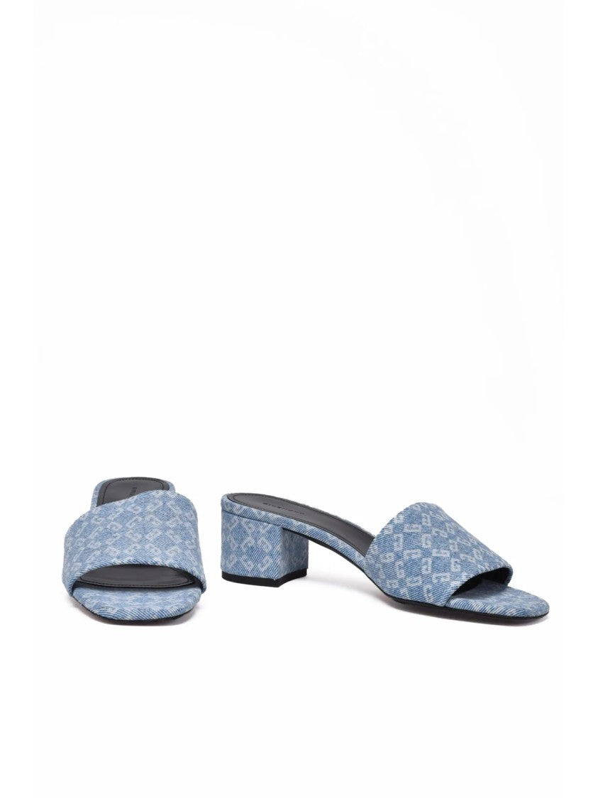 Givenchy Light Blue Denim Mules