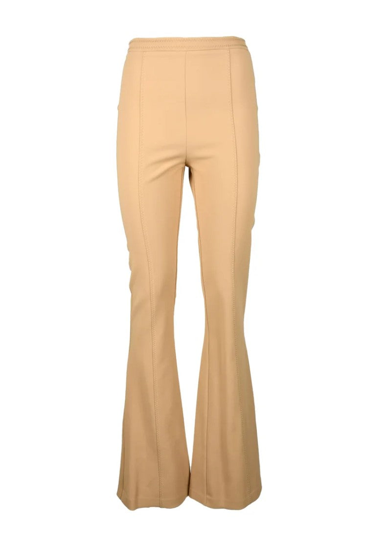 Elisabetta Franchi Beige Polyester Stretch Pants