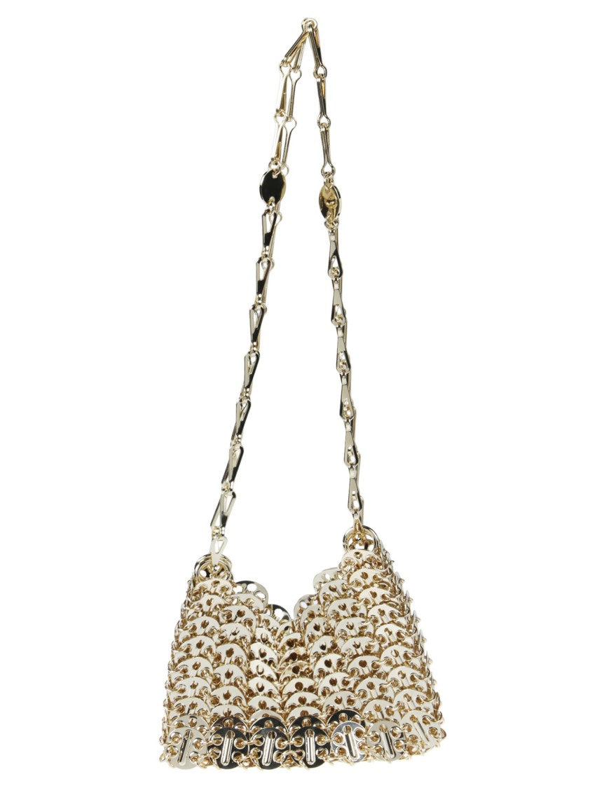 Rabanne 1969 Nano Brass Shoulder Bag
