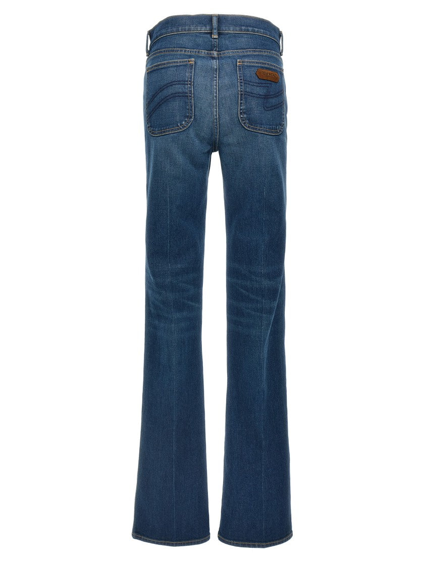 Tom Ford Stone Washed Denim Flare' Jeans