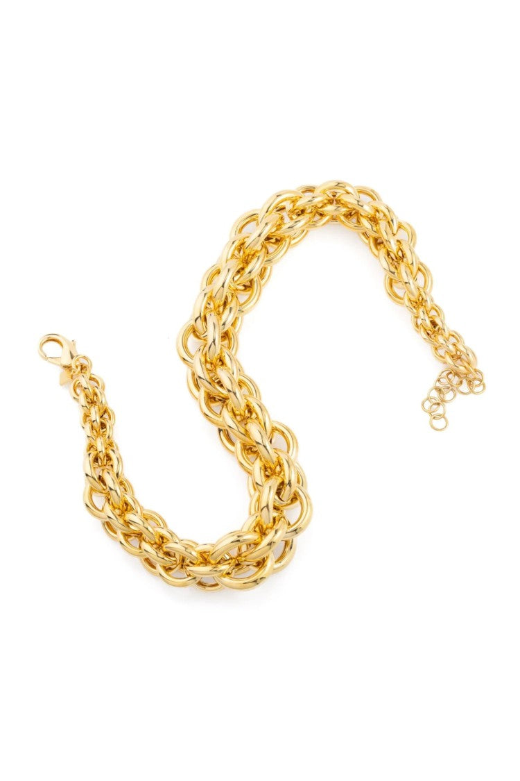 Federica Tosi Christy 18K Gold Plated Bronze Metal Necklace
