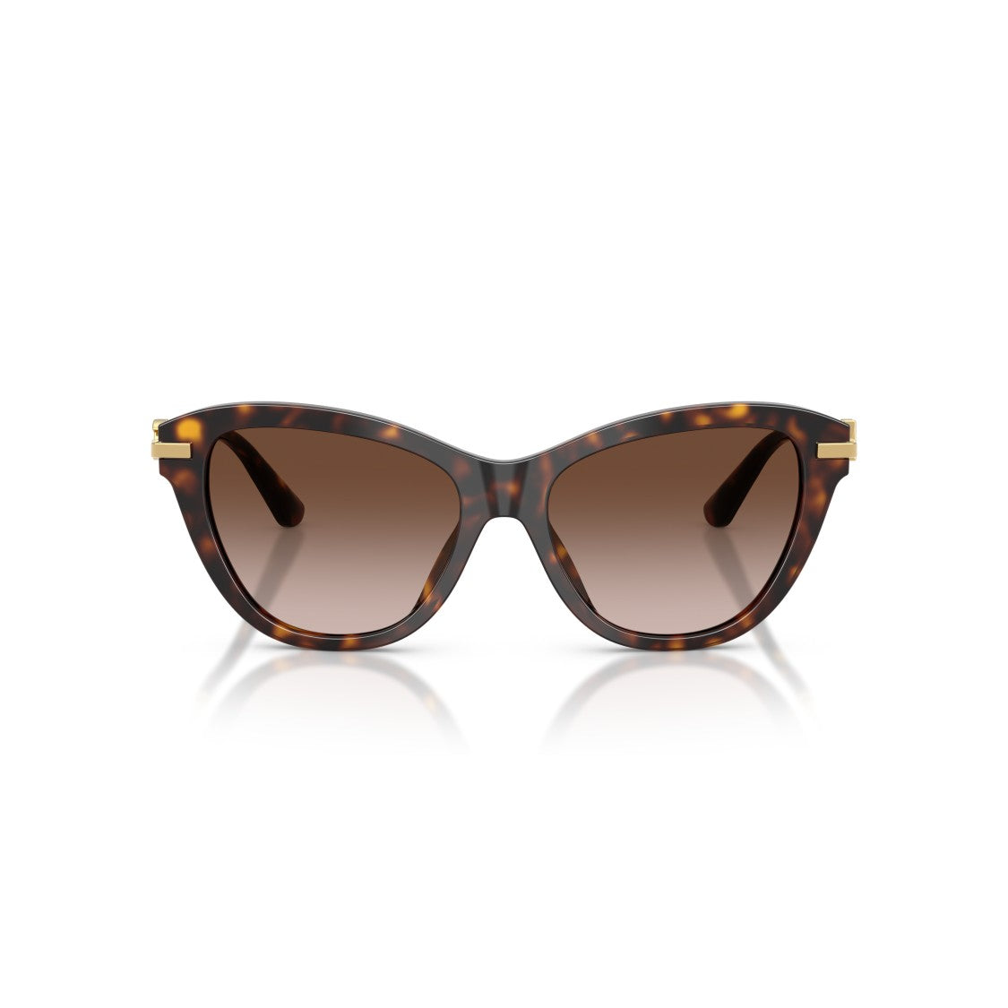 Dolce & Gabbana 0Dg4534 Tortoiseshell Cat-Eye Sunglasses With Gold Metal Temples