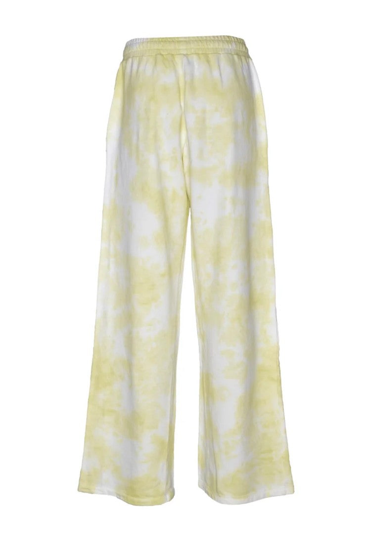 Replay Wide-Leg Tracksuit Trousers With Tie-Dye Pattern And Elastic Waistband