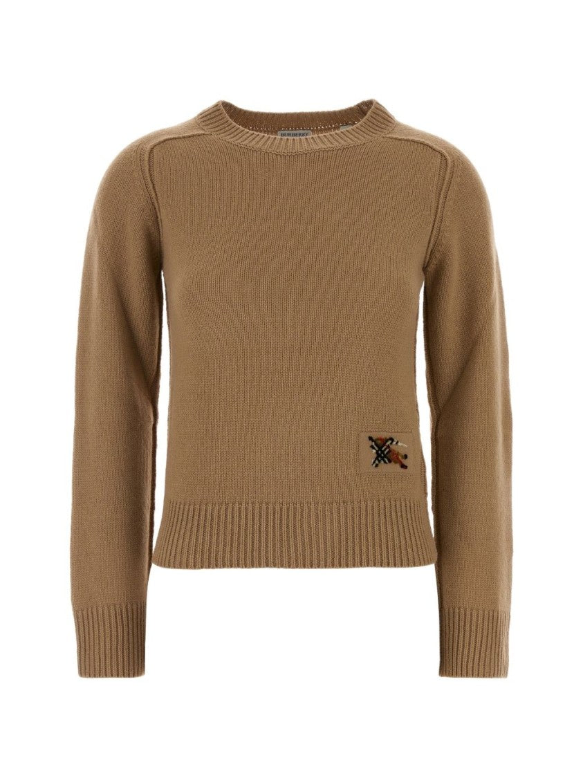 Burberry Knitted Logo Patch Sweater