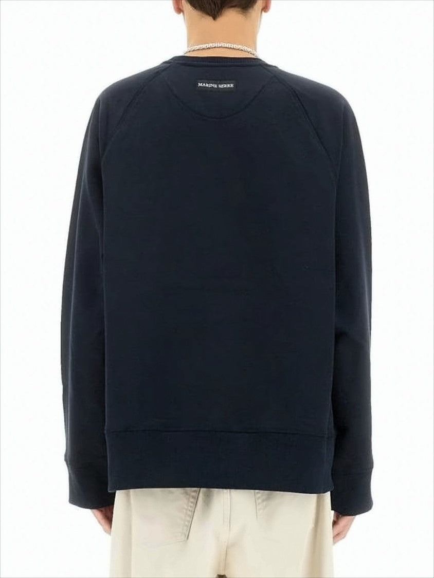 Marine Serre Crescent Moon Graphic Long-Sleeve Sweatshirt