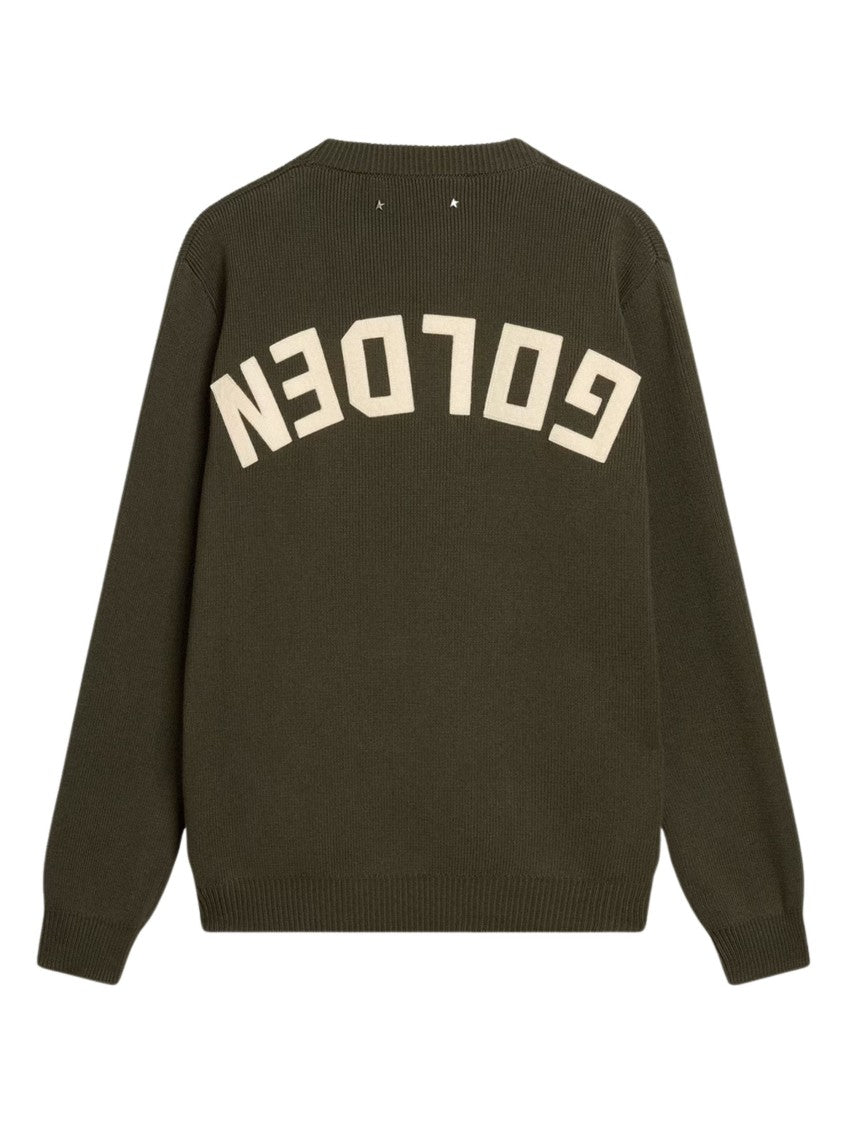 Golden Goose Crew Neck Sweater With Graphic Logo