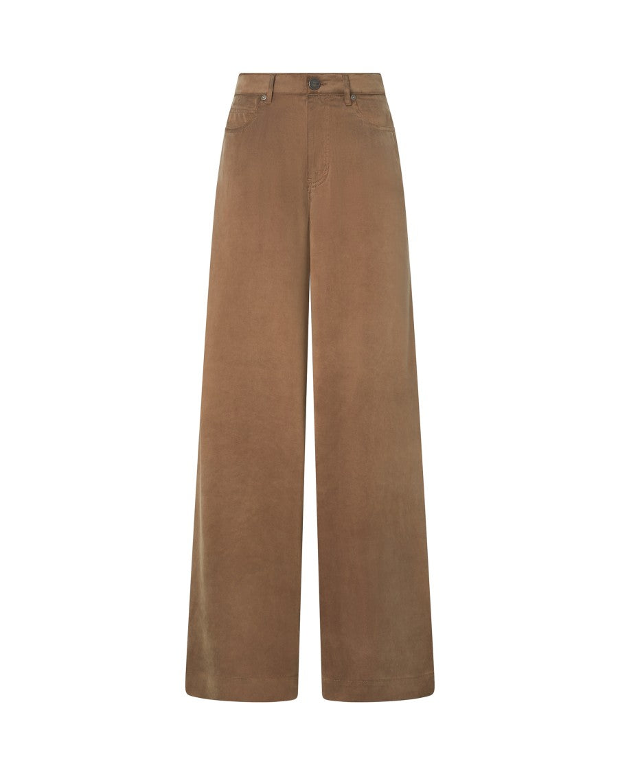 Pinko Palazzo Cupro-Blend Wide-Leg Pants