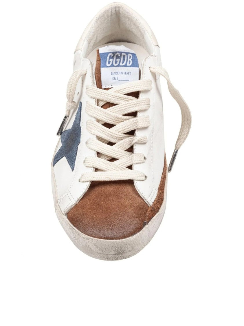 Golden Goose Leather Super Star Vintage Low-Top Sneakers