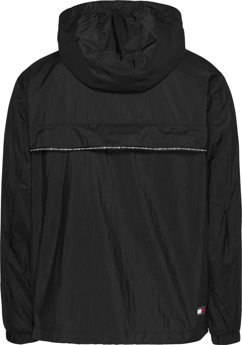 Tommy Jeans Black Full Zip Jacket With Tommy Badge