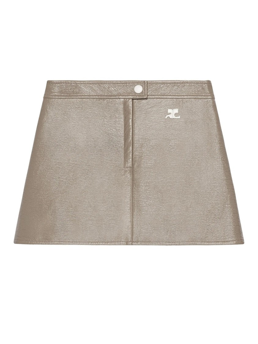 Courrèges Reedition High-Waisted Flared Mini Skirt