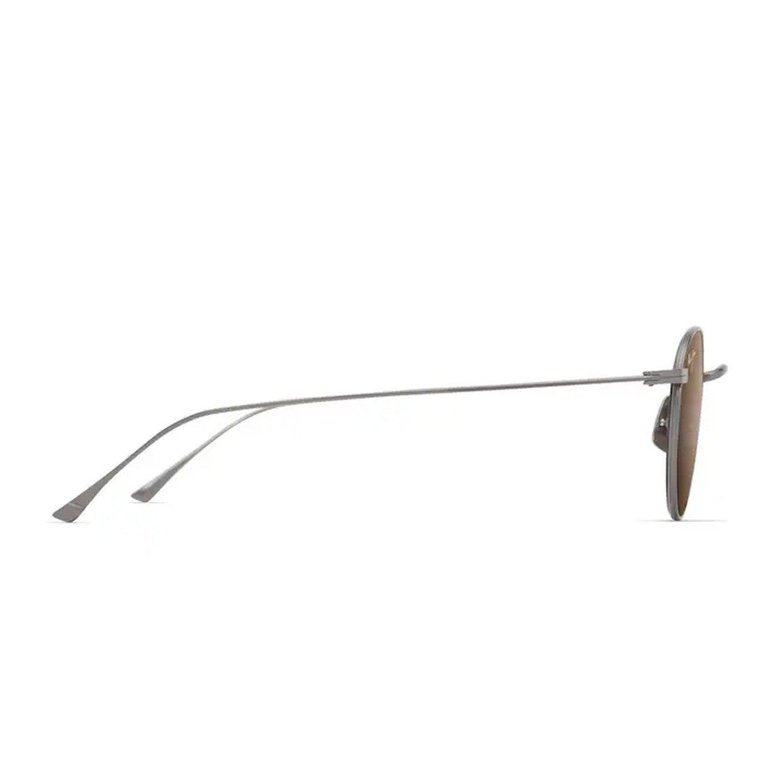 Maui Jim Matte Dark Ruthenium Hcl Bronze Ka’Apeha Titanium Round Sunglasses