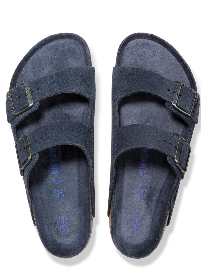 Birkenstock Navy Blue Arizona Strap Slides
