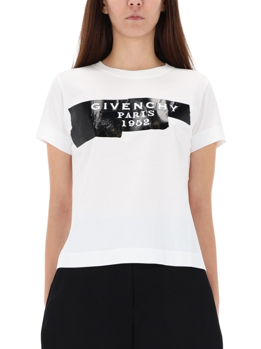 Givenchy Tape Boxy Graphic Printed T-Shirt