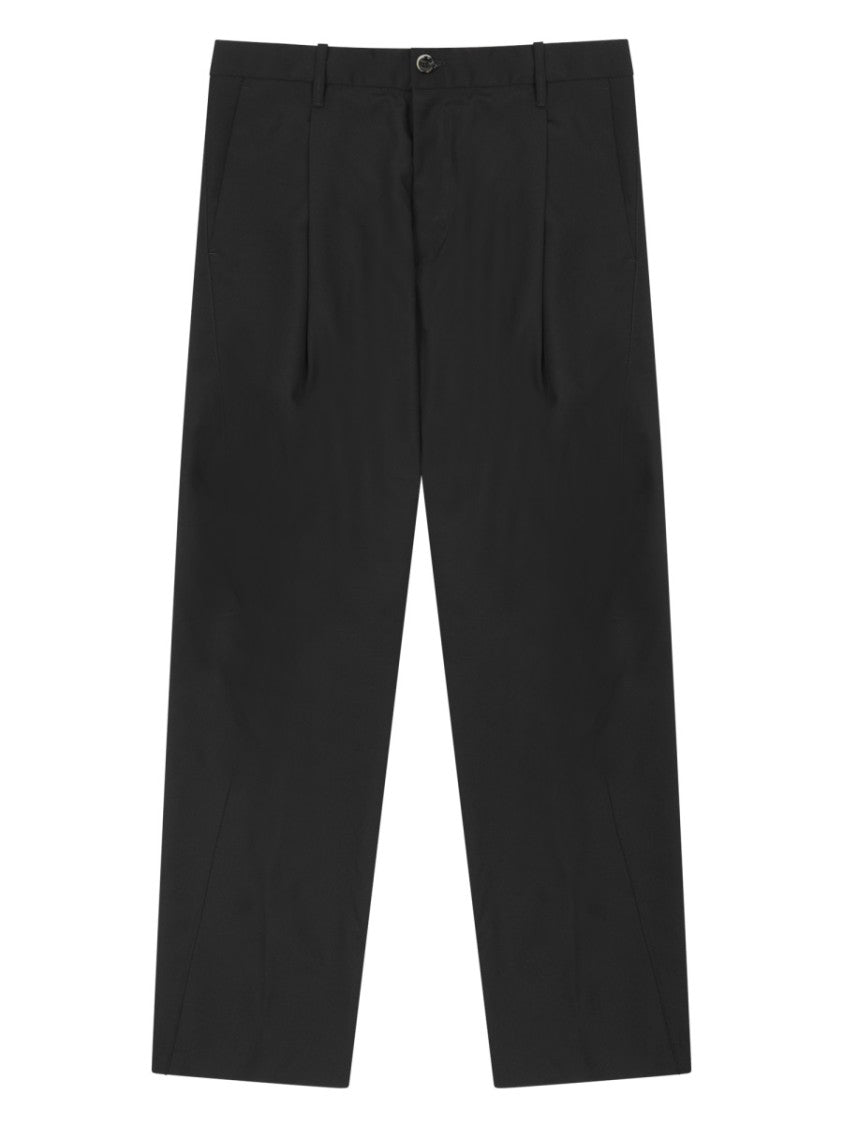 Nine In The Morning Tailored Straight-Leg Trousers With Subtle Pleats