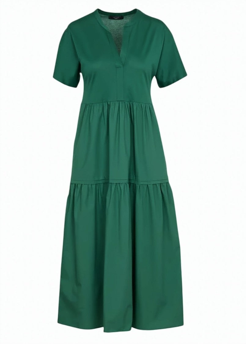Weekend Long V Neck Short Sleeve Dress